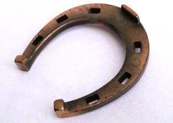 Miedziana podkowa na szczęście, podkówka, miedź, kowalstwo