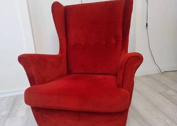 Fotel uszak NORDVALLA rubinowy IKEA