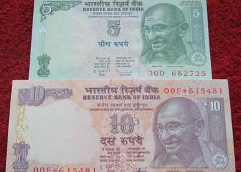 INDIE (2) Kolekcjonerskie Banknoty Zestaw - 2 sztuki UNC
