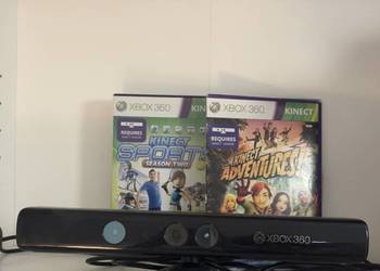 Kinect Xbox360 + Gry Kinect Sports Season Two & Kinect Adventures
