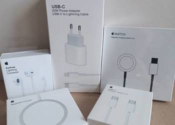 Zestaw ładowarek do iPhone/Apple Watch + NOWE, TANIO, wysylka dziś