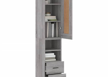 Wysoka szafka szary dąb sonoma 345x34x180 cm WM-3200279