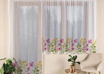 Nowy komplet na balkon, firany na okno balkonowe, firany gotowe