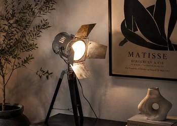 Stylowa Industrialna Lampa Stojąca