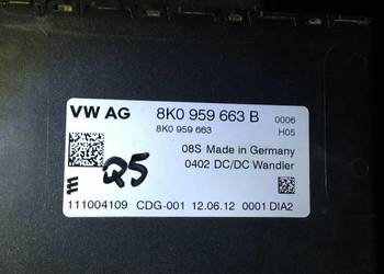 8K0959663B STABILIZATOR NAPIĘCIA AUDI  A3  A4 S4 A5 S5 A6 S6 A7 Q5 SQ5