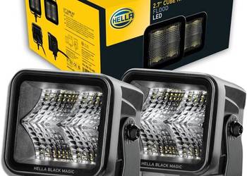 Reflektor dalekosiężny Hella Black Magic Cube Kit 2,7" 12/24V Halogeny