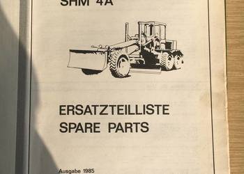 CENNE NISKI NAKŁAD! MOTORGRADER SHM 4A. ERSATZTEILLISTE / SPARE PARTS z DDR