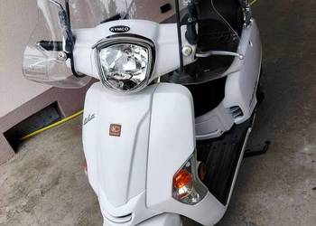 Skuter Kymco Like 125 włoski biały motocykl