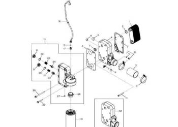 John Deere 9470RX - Obudowa filtra RE527648 (Silnik)