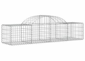 Kosze gabionowe 12 szt 200x50x40/60 cm galwanizowane żelazo WM-3146267
