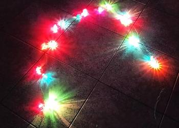 Lampki choinkowe z PRL-u vintage