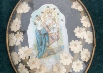 Polski obrazek św za szkłem