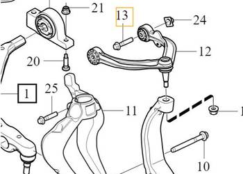 VOLVO XC60 XC90 II sruba gornego przedniego wahacza M10x65…