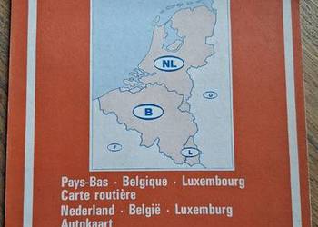 Hollandia Belgium Luxemburg 1: 600 000 mapa