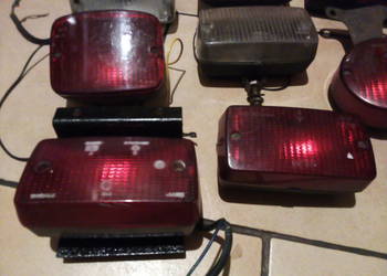 Różne lampy- klosze przyczepa- auto tylne PRL