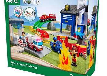 Brio Trains & Vehicles Zestaw Deluxe Straż Pożarna I Policja