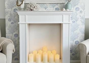 Portal kominkowy atrapa kominka hampton glamour Konsola03