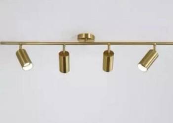 Lampa złota, sufitowa, designerska, ekskluzywna, cztery punkty świetlne