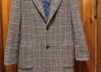 Płaszcz Zara Man męski S w kratkę pepitko na podszewce ociepl