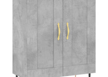 Szafka szarość betonu 695x34x90 cm materiał drewnopochodny WM-830176
