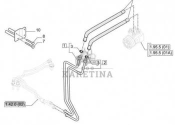 New Holland T6010 Wąź giętki 9.53mm id x 540mm l, sae 100r2 82035847
