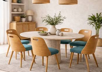 Krzesło Drewniane Tapicerowane Leśny Zielony KDD-77