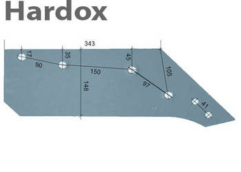 Lemiesz 14 cali 300ha! HARDOX 053087/P do pługa KVERNELAND