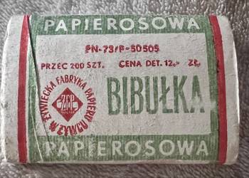 Bibułka Papierosowa PRL - Żywiecka Fabryka Papieru, Norma PN-73, PEŁNA