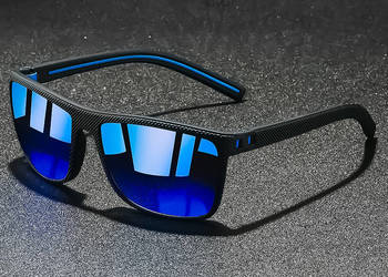 OKULARY PRZECIWSŁONECZNE. Polaryzacyjne. Ice Blue/Black. Sportowe.