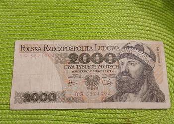 banknot polski 2000 złotych z 1979r