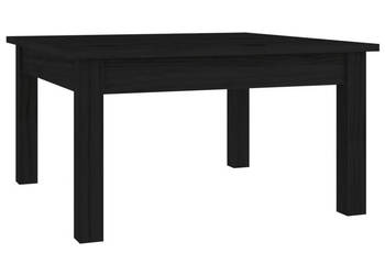 Stolik kawowy czarny 55x55x30 cm lite drewno sosnowe WM-814233