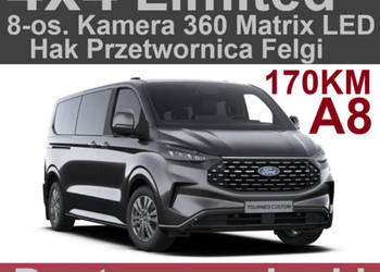 Ford Transit Custom 8-os. 4x4 Limited 170KM A8 Drzwi Lewe Matrix LED Kamer…
