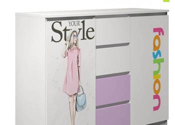 komoda dla nastolatki FASHION C4 140x40 w.104