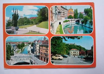 Pocztówka Jugosławii - Ljubljana z 1976 r. Ze znaczkiem