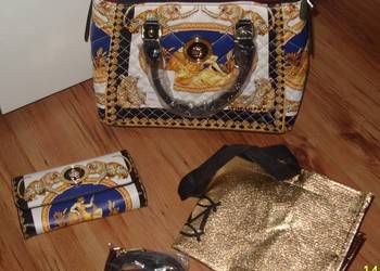 Torebka na ramię lub do ręki MASSIMO CONTTI+Etui + Torba zakupowa