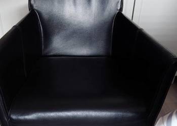 Krzesła z prawdziwej skóry na kółkach 6 sztuk