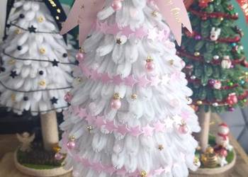 Choinki święta dekoracja rękodzieło