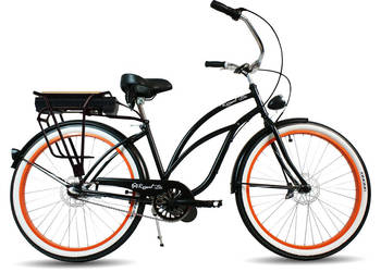 Rower damski ELEKTRYCZNY ebike miejski 26"  28" Cruiser