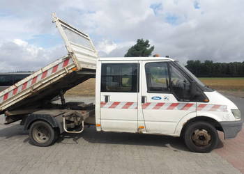 Ford Transit, wywrotka, 6 miejsc, 2.4 TD, ładowność 1100 kg, bliźniacze koł