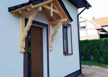 Daszek nad drzwi wejściowe, drewniany, ATTRACTIVE PLUS