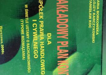 Zakładamy plan kont książki wysyłka gratis Trójmiasto podręczniki Gdańsk