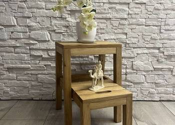 Taboret Dębowy 2w1 Stepoak