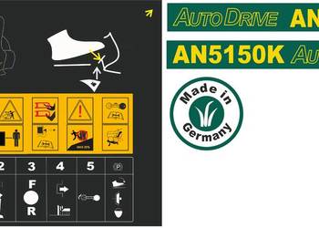 Zestaw naklejek na kosiarke traktorek YARD MAN AN5150K