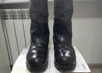 Buty Skórofilce, skórzano-filcowe z prl