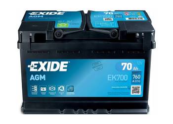 Akumulator Exide 70Ah 12V 70Ah 760A AGM
