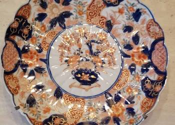 Talerz Patera japońska Imari XIXw Talerz Patera japońska Imari XIXw