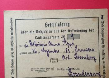 ( 589 ) Dokument niemiecki