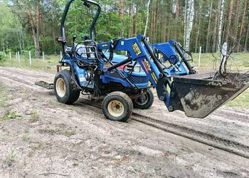 Mini traktor komunalny Iseki 4x4 20km+ Tur wzmacniany+ przyczepa wywrotka