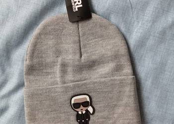 Czapka zimowa Karl Lagerfeld - bardzo ciepła i lekka, rozmiar UNI