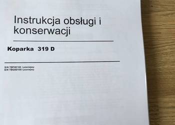 dtr instrukcja obsługi koparka caterpillar 319d i inne